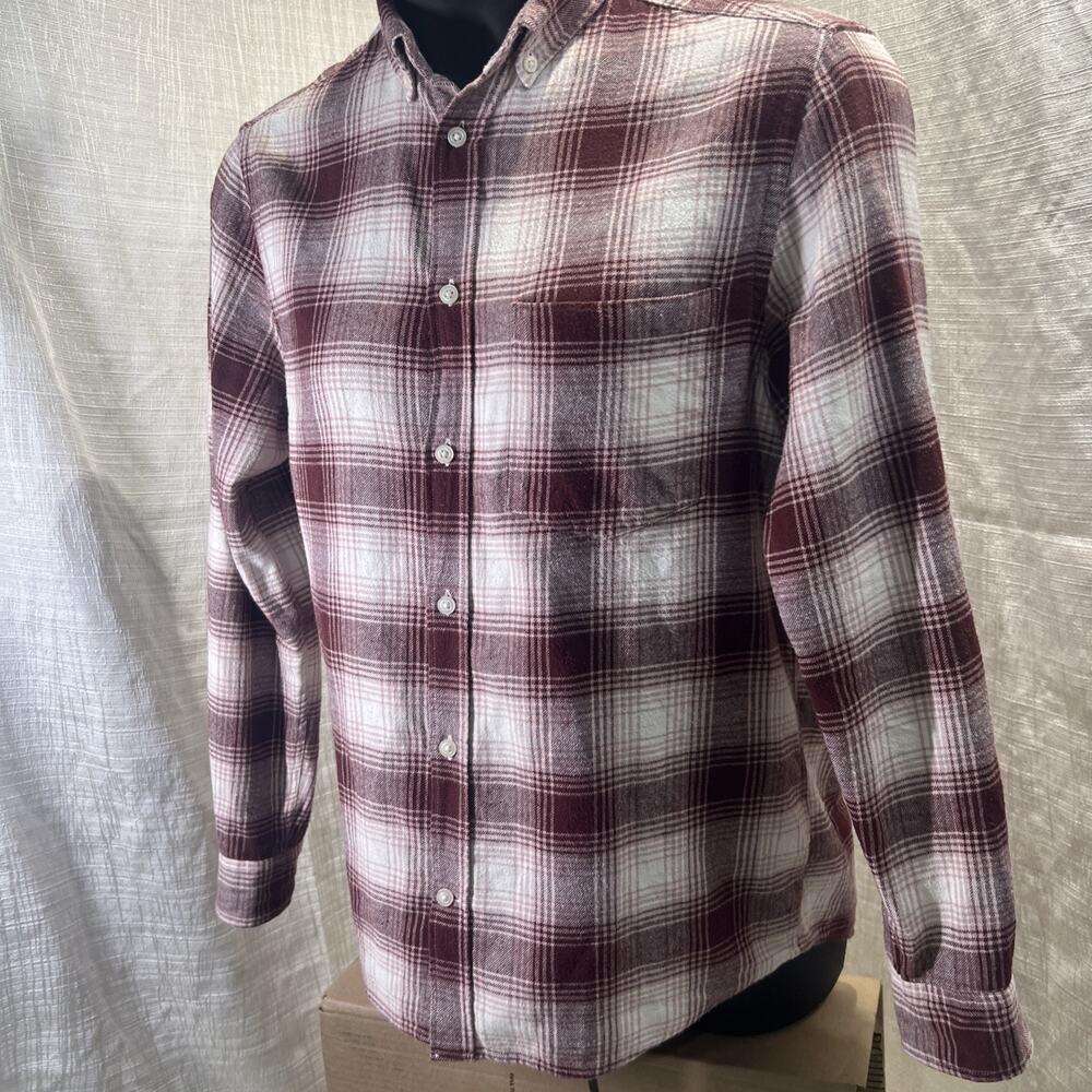 H&M Plaid Long Sleeve Flannel Shirt - Size M - Picture 7 of 11
